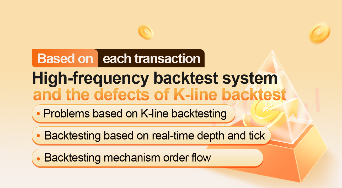 High frequency backtesting system based on transaction by transaction and defects of K-line backtesting